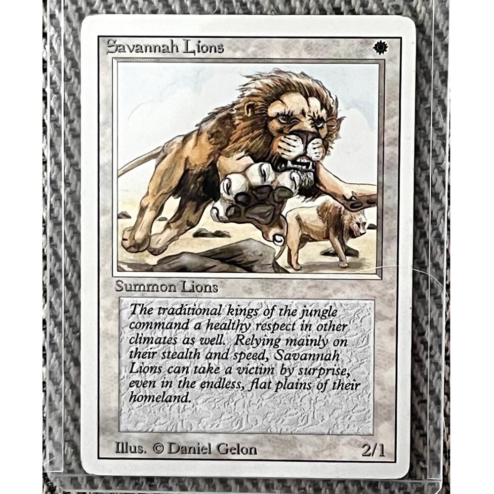 Savannah Lions – 1994 Revised Edition – Magic: The Gathering